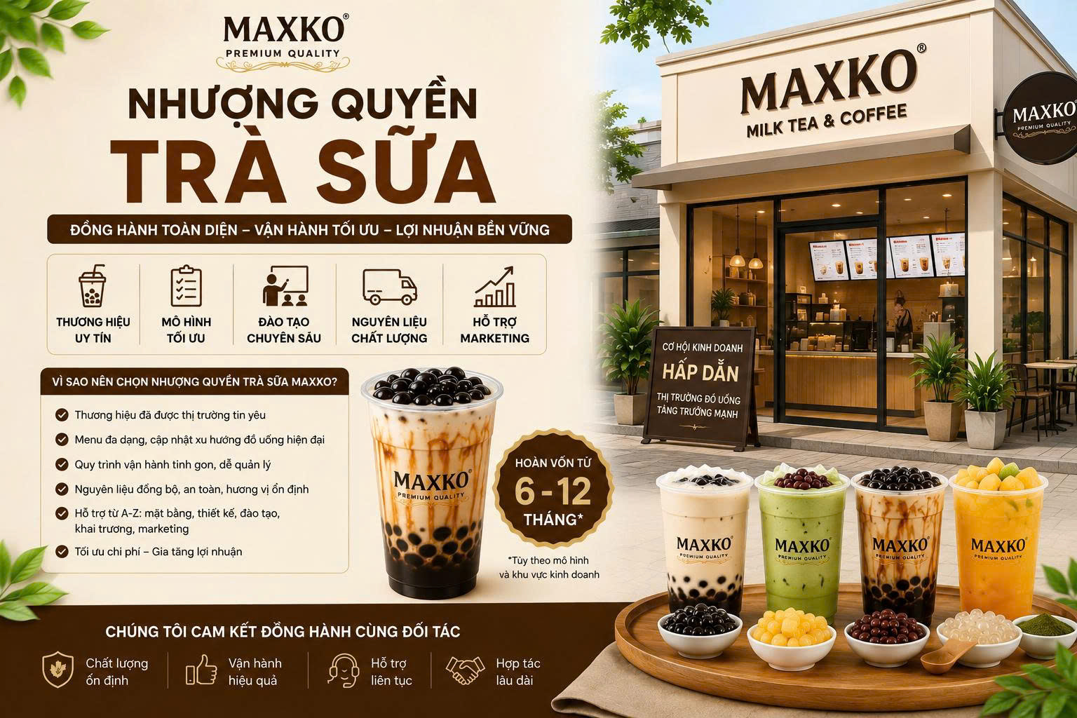 Nhượng quyền trà sữa: bộ câu hỏi thẩm định trước khi ký hợp đồng