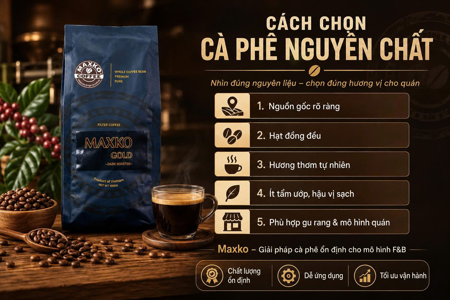 Cách chọn cà phê nguyên chất cho quán bằng buổi thử vị có cấu trúc