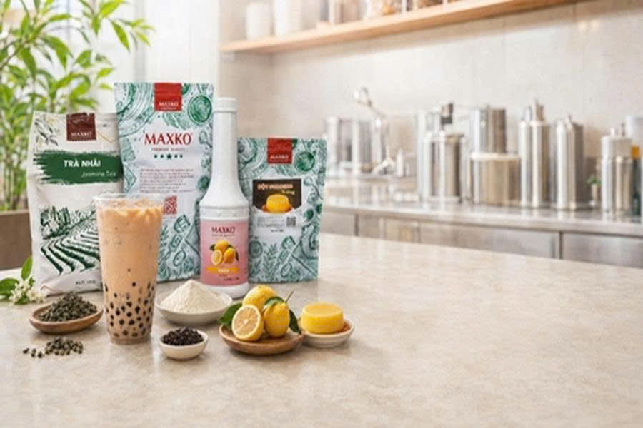 Bộ nguyên liệu trà sữa theo 4 tầng hương vị và cách phối menu