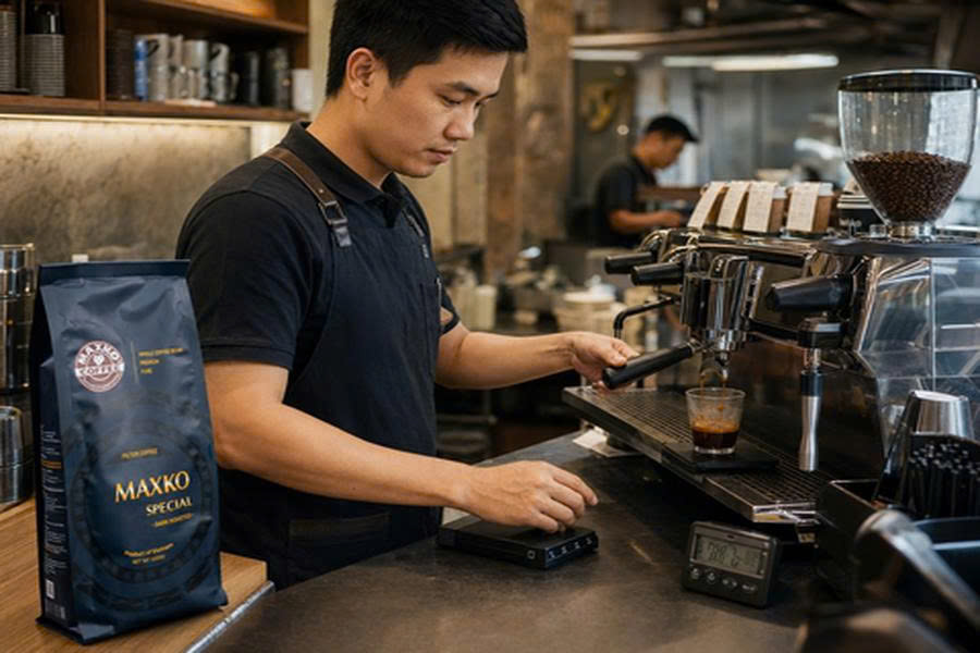 Chọn nguyên liệu cà phê theo gu khách và công suất quầy