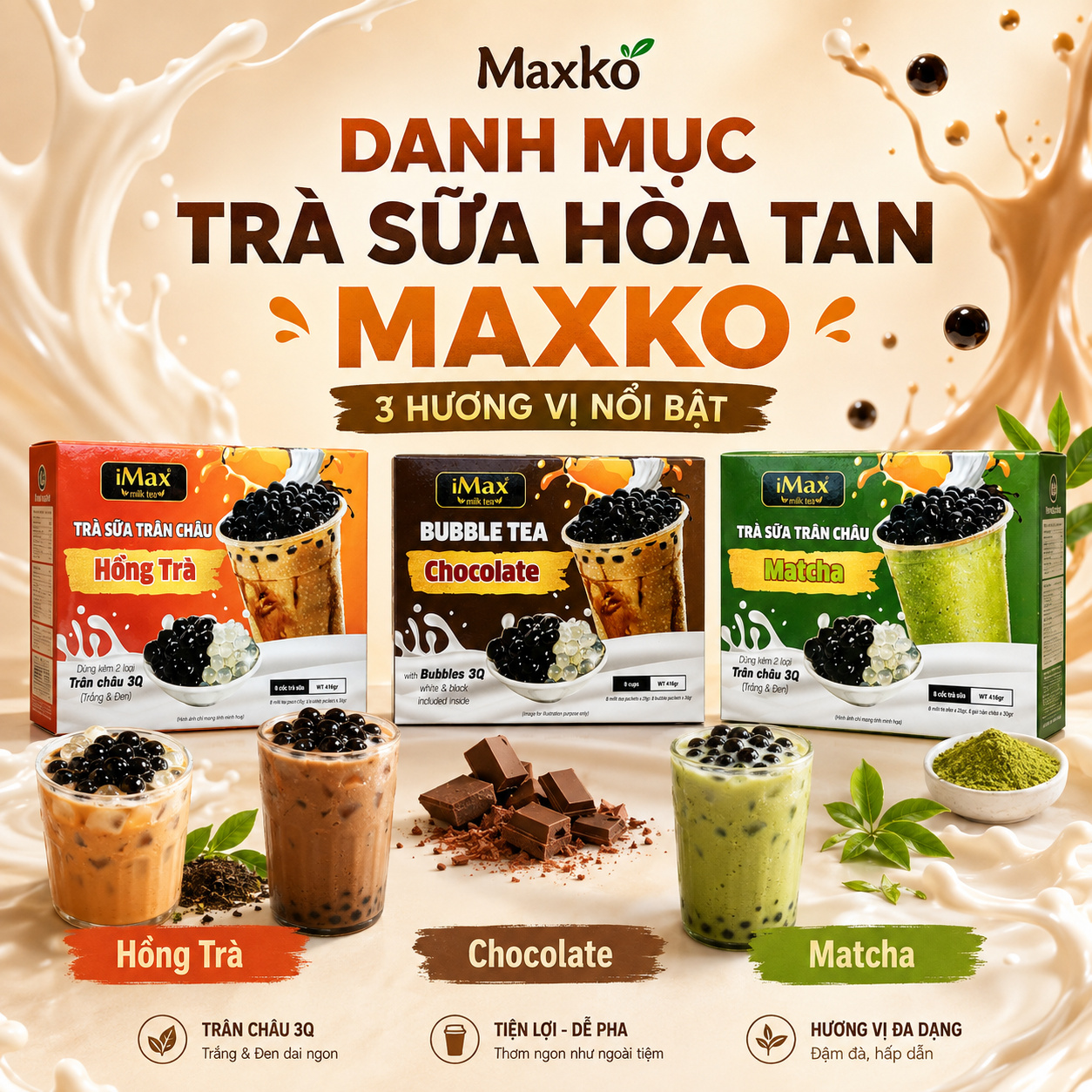 TRÀ SỮA HÒA TAN