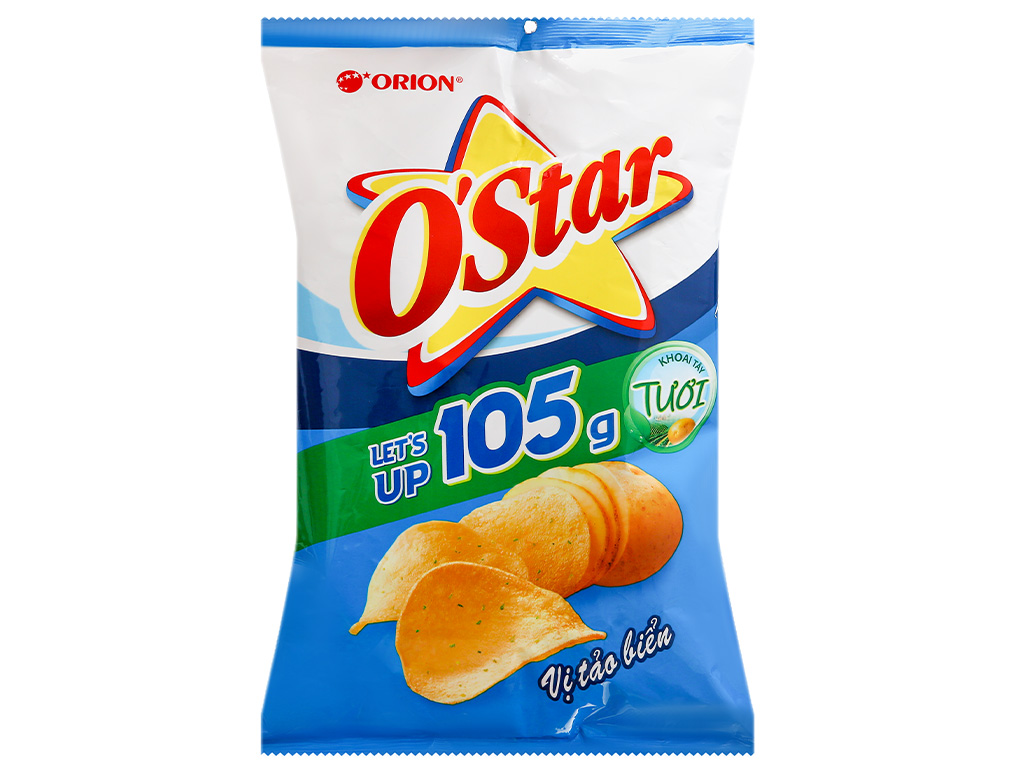Snack O'star khoai tây vị tảo biển