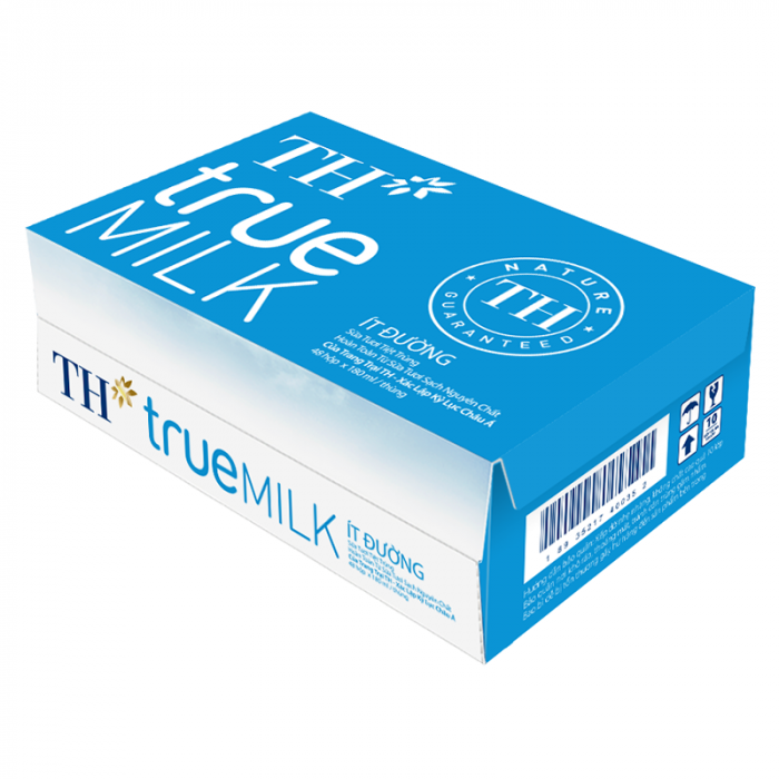 Sữa TH true milk ít đường 180ml