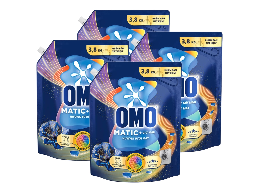 Nước giặt OMO giữ màu hương tươi mát 3.8kg