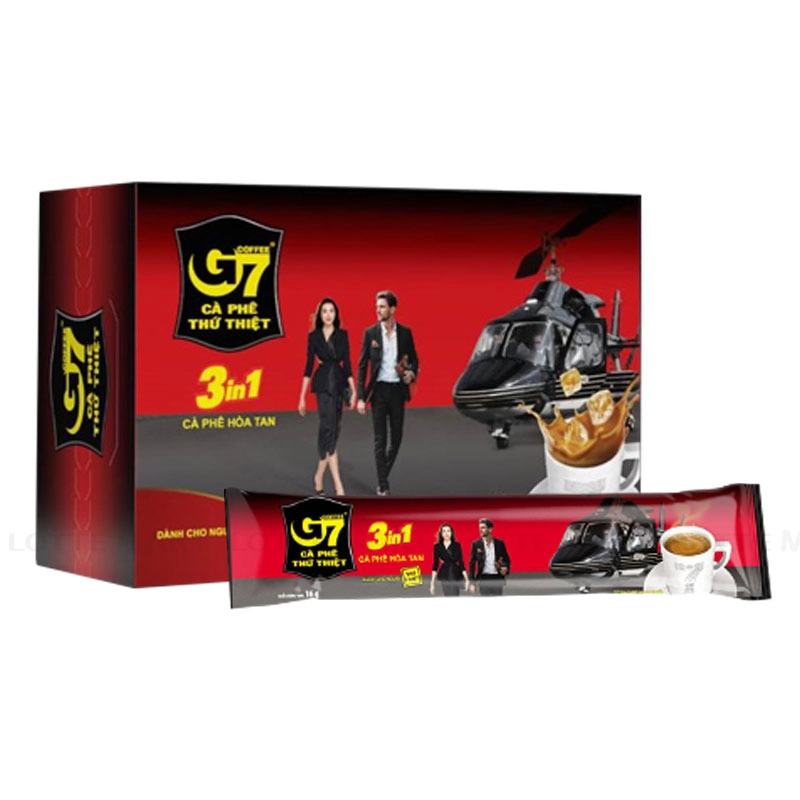 Cà Phê Hòa Tan G7 3 Trong 1 Hộp 288G (16G x 18 Gói)