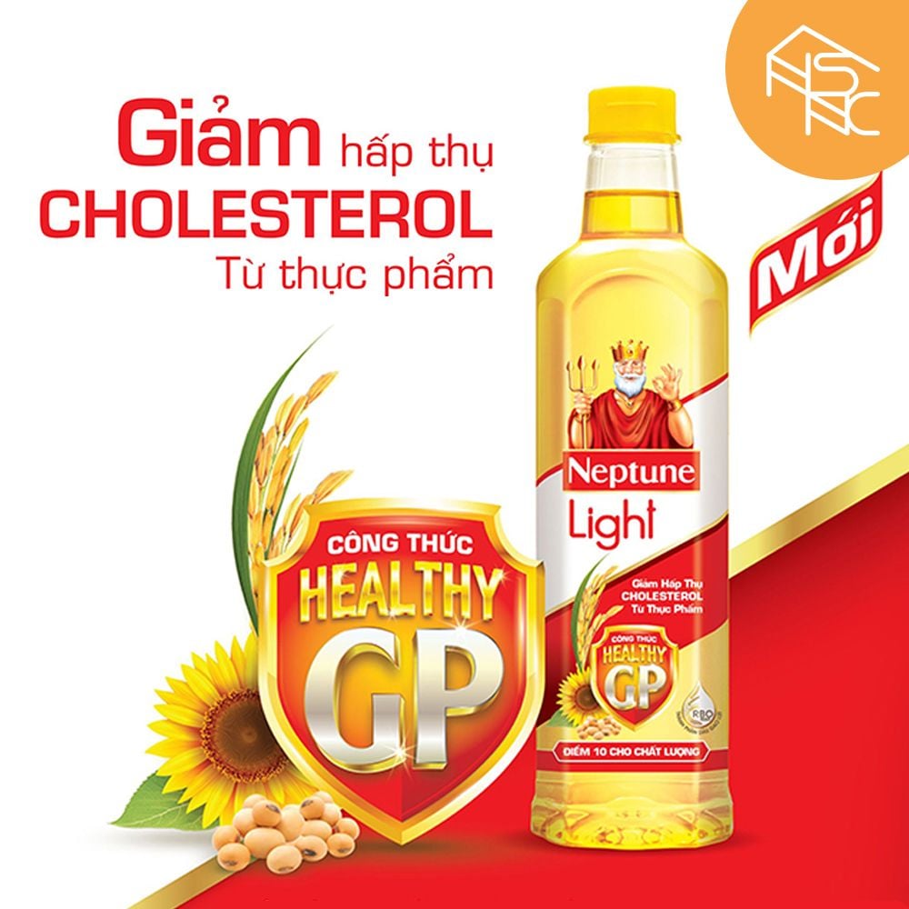 Dầu ăn thượng hạng Neptune Light Chai 1L