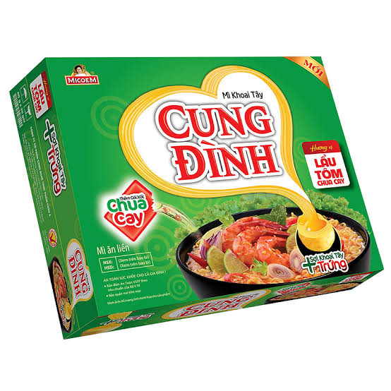 Mì Ly Cung Đình vị lẩu tôm chua cay