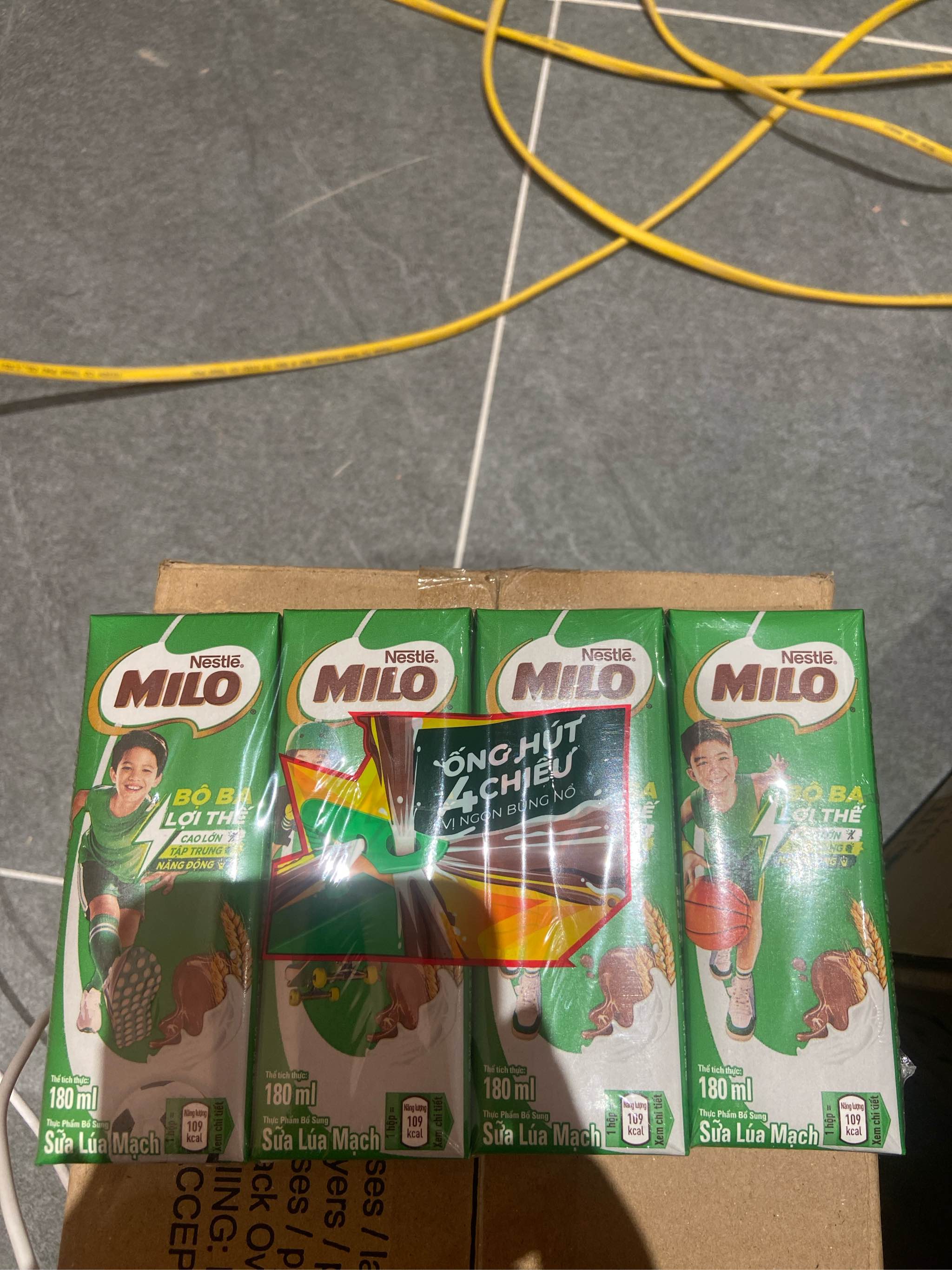 Sữa Milo to có đường