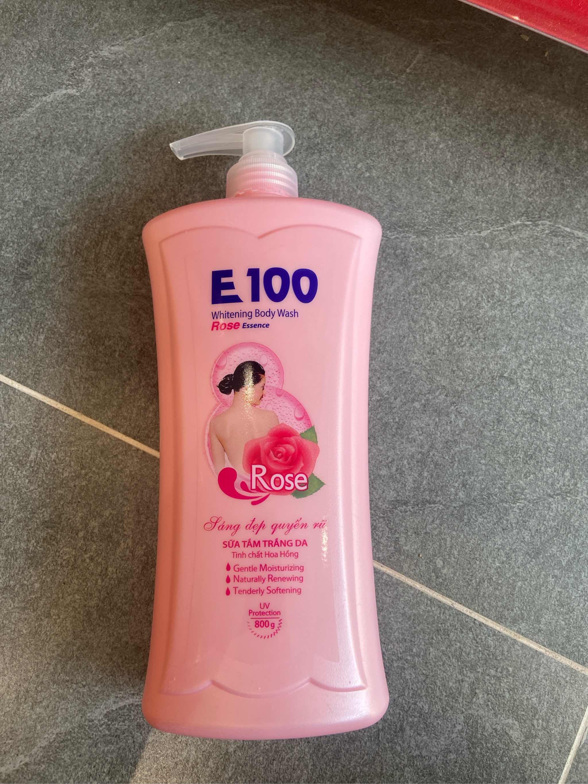 Sữa tắm E100 Hoa hồng 800g