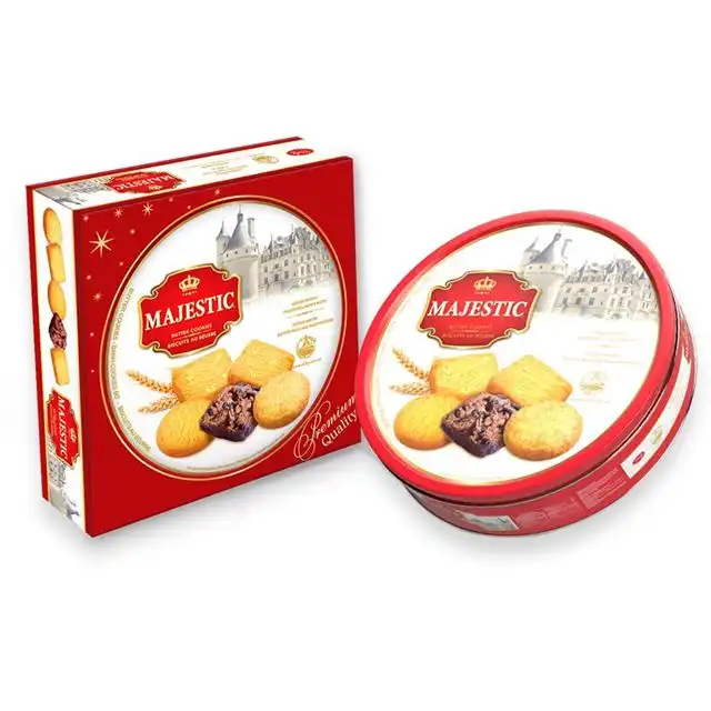 Bánh quy bơ Majestic đỏ hộp thiếc 382g