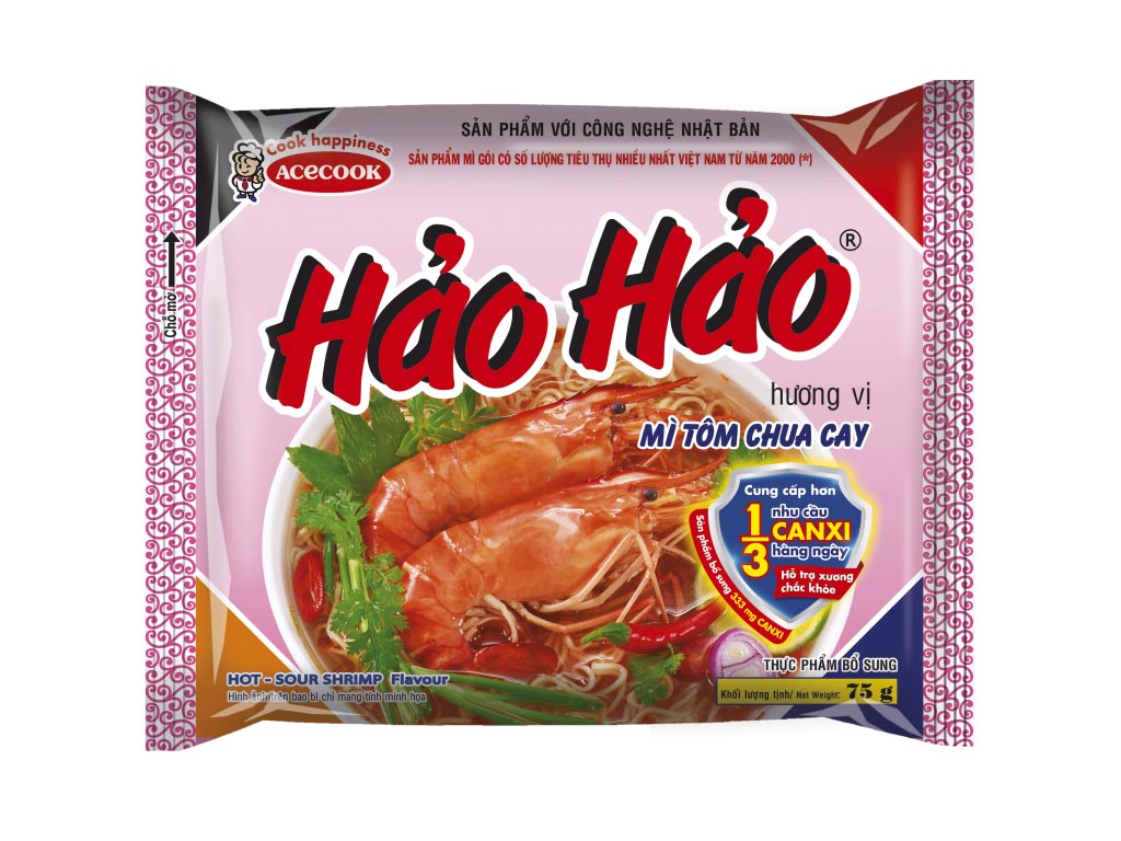 Mì Hảo Hảo tôm chua cay gói 75g