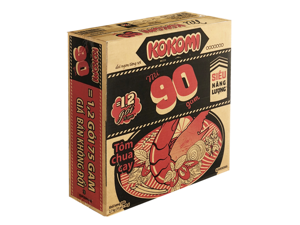 Mì Kokomi tôm chua cay gói 65g