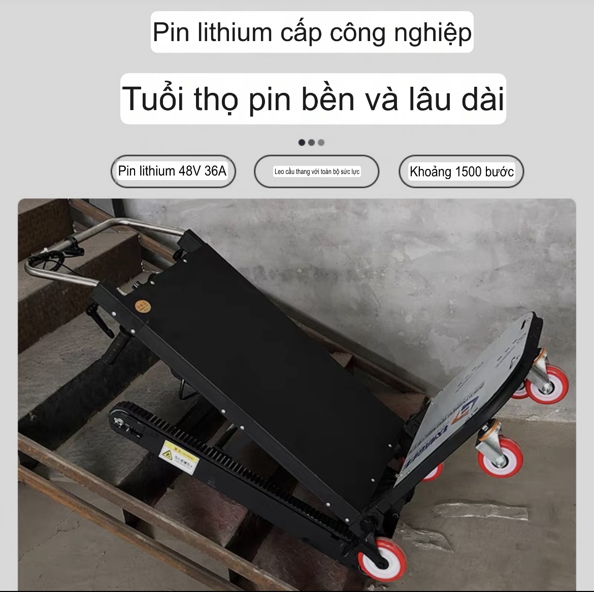 Xe Trở Hàng Leo Cầu Thang Điện Trọng Tải 200kg Và 400kg