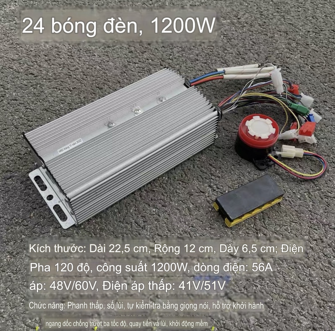 IC Điều Tốc Xe Điện 3 Bánh, 4 Bánh Điện Áp 48V-60V-72V 800w 1000w 1200w 1500w