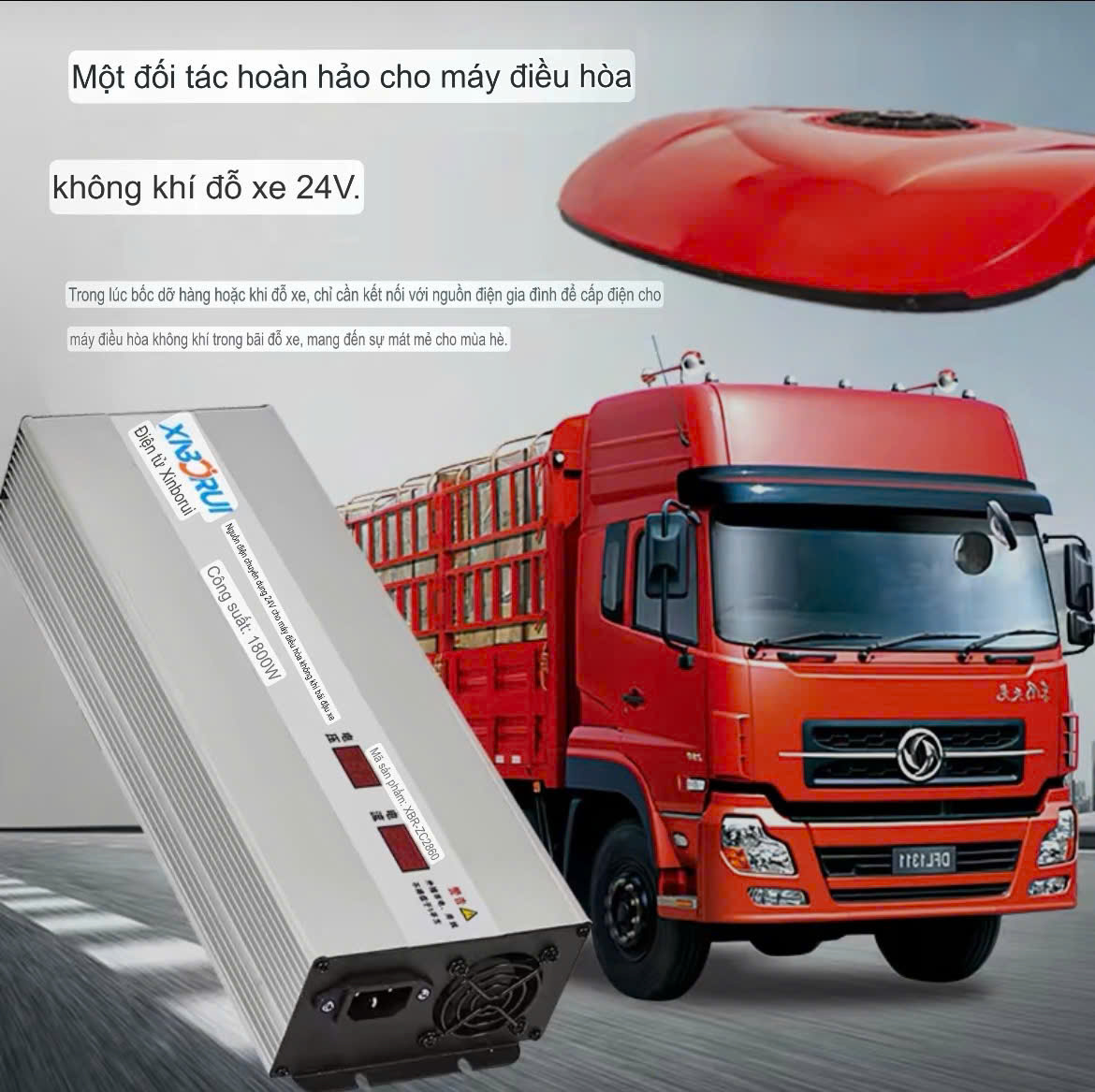 Bộ Chuyển Đổi Nguồn Điện 220V Xuống 24V Sạc Cho Điều Hoà Điện Ắc Quy 24V