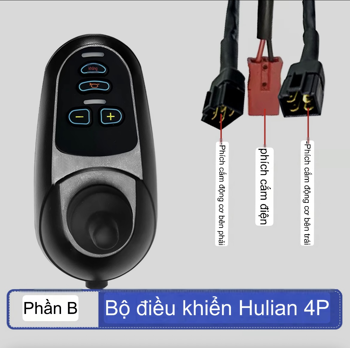 Tay Điều Khiển Xe Lăn Điện 24V Joytick Điều Khiển Xe Lăn 24V 45A,50A