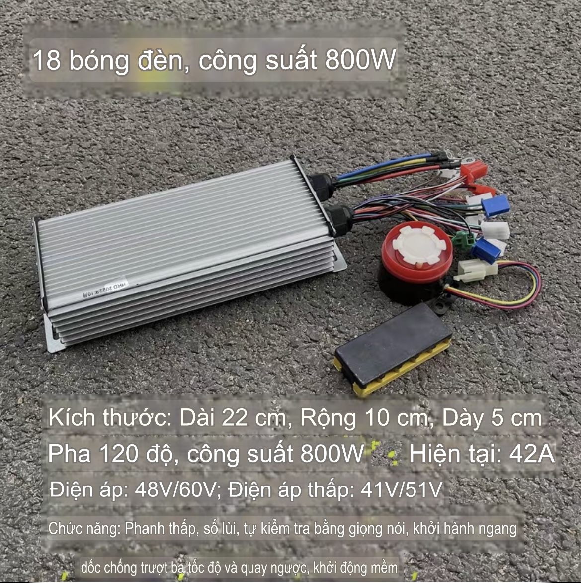 IC Điều Tốc Xe Điện 3 Bánh, 4 Bánh Điện Áp 48V-60V-72V 800w 1000w 1200w 1500w