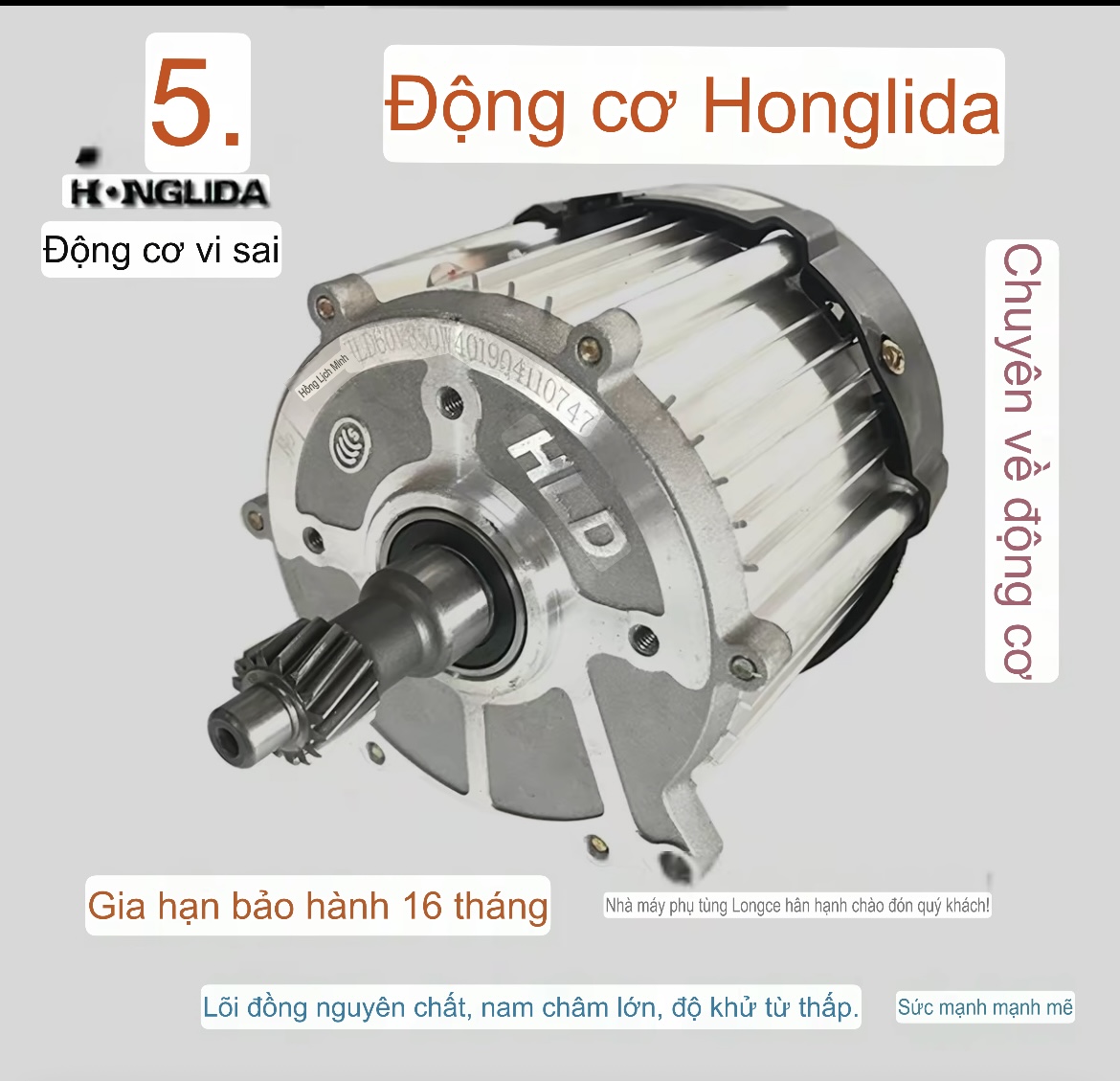 Động Cơ Xe Điên 3 Bánh, 4 Bánh Chạy Điện 48V-60V-72V