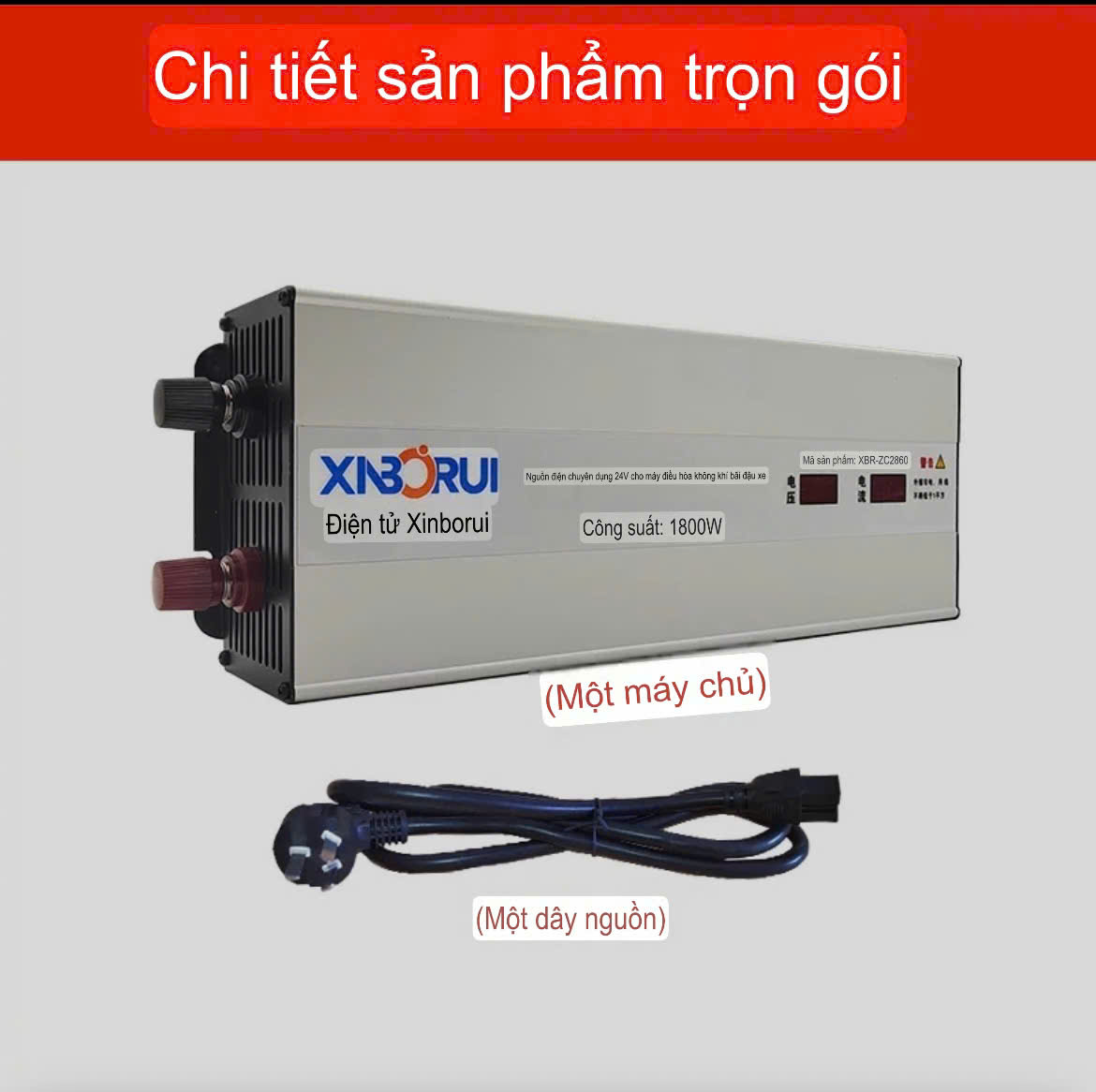 Bộ Chuyển Đổi Nguồn Điện 220V Xuống 24V Sạc Cho Điều Hoà Điện Ắc Quy 24V