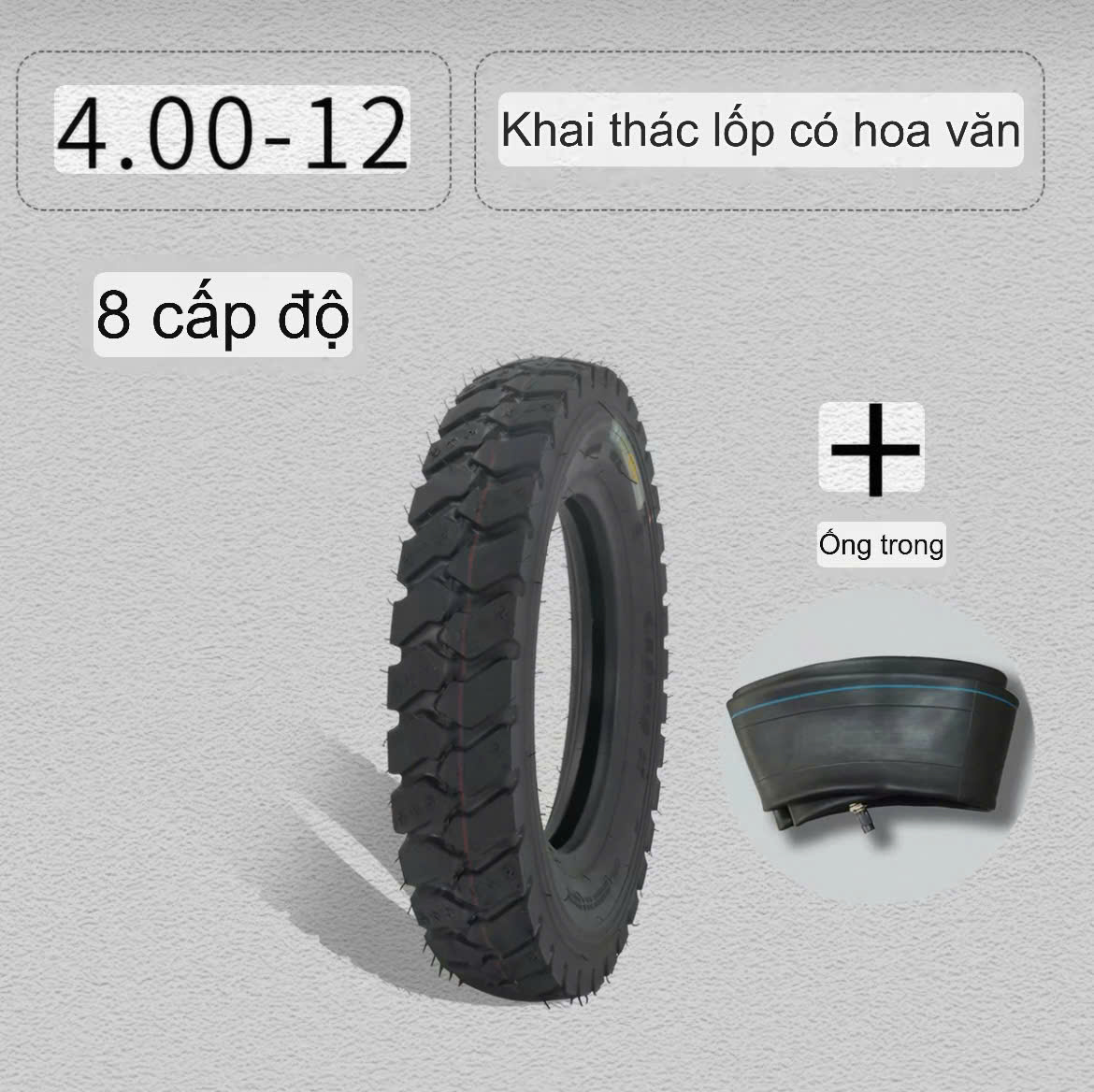 Lốp Xe 3 Bánh Điện Loại 400-12