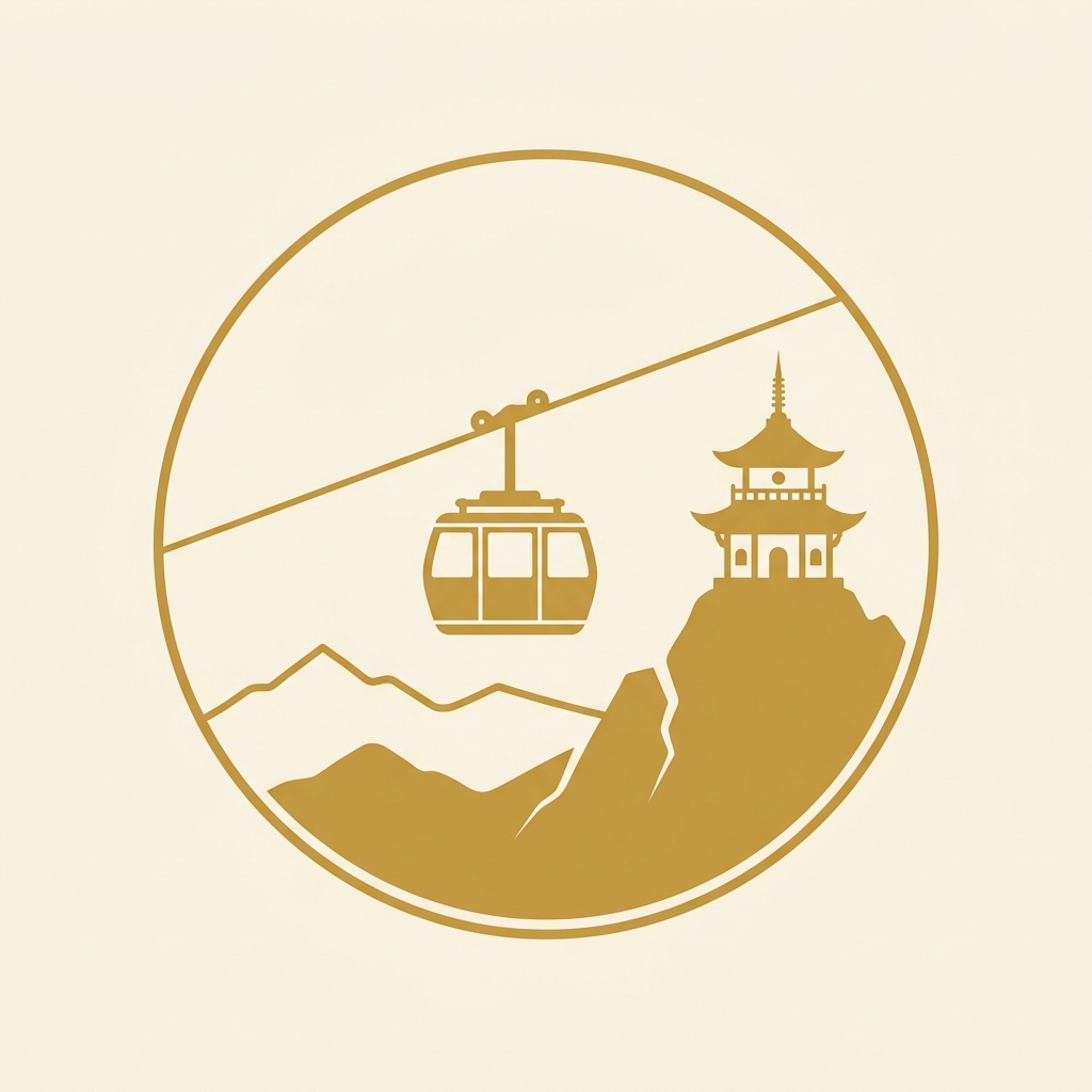 Cáp treo lên chùa
