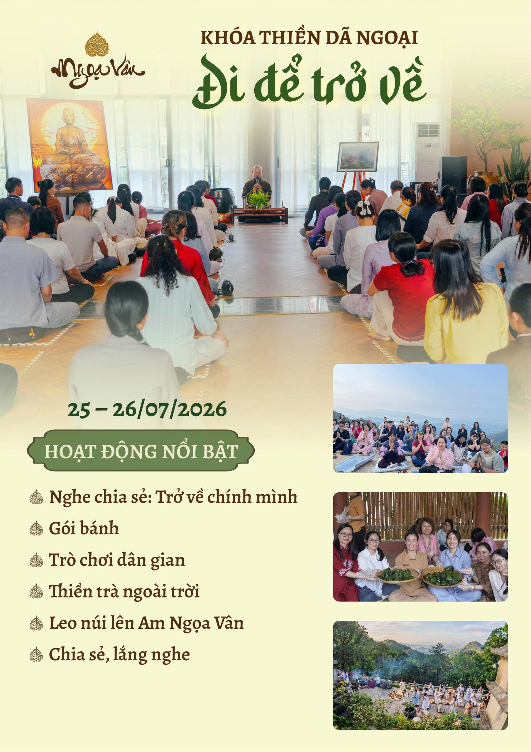 Khóa Thiền Dã Ngoại Đi Để Trở Về