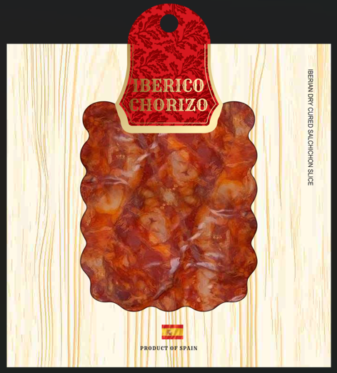 Chorizo ham silced- Xúc xích cay Iberico Cebo cắt lát VN (gói vừa, dùng ăn ngay)