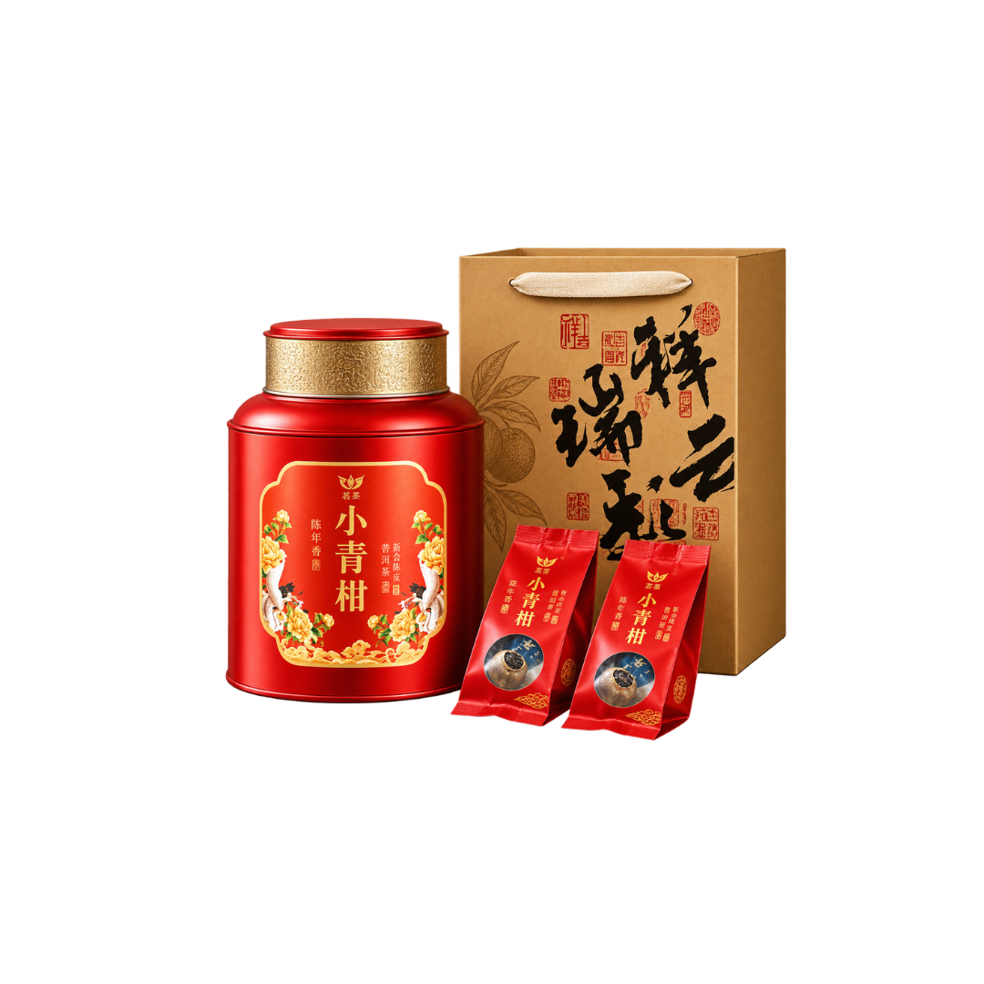 Hộp Trà Phổ Nhĩ Quýt Thượng Hạng 500g
