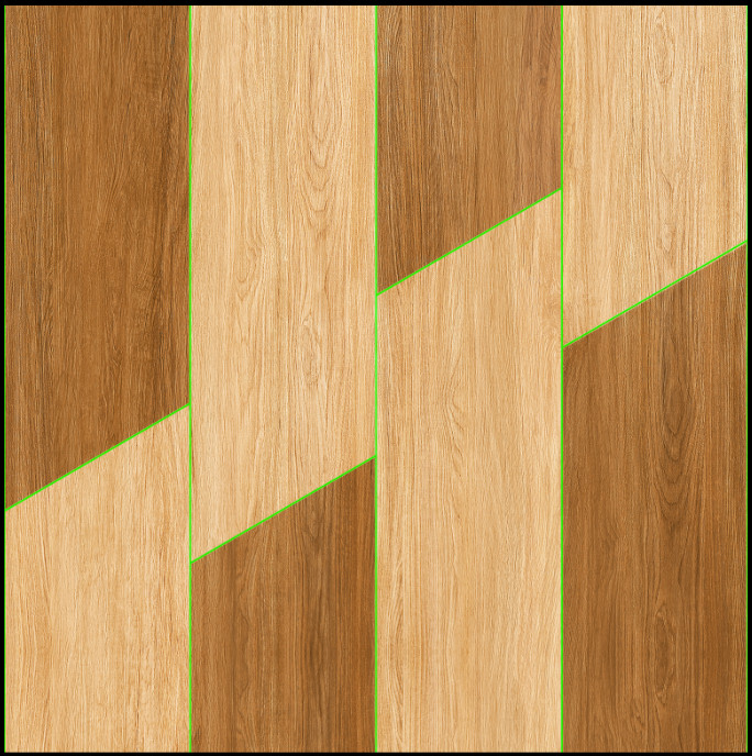 Ceramic Tile - Glossy Wood Sinking