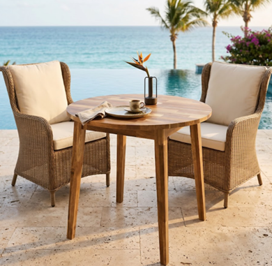 ROUND 4 SEATER DINING TABLE