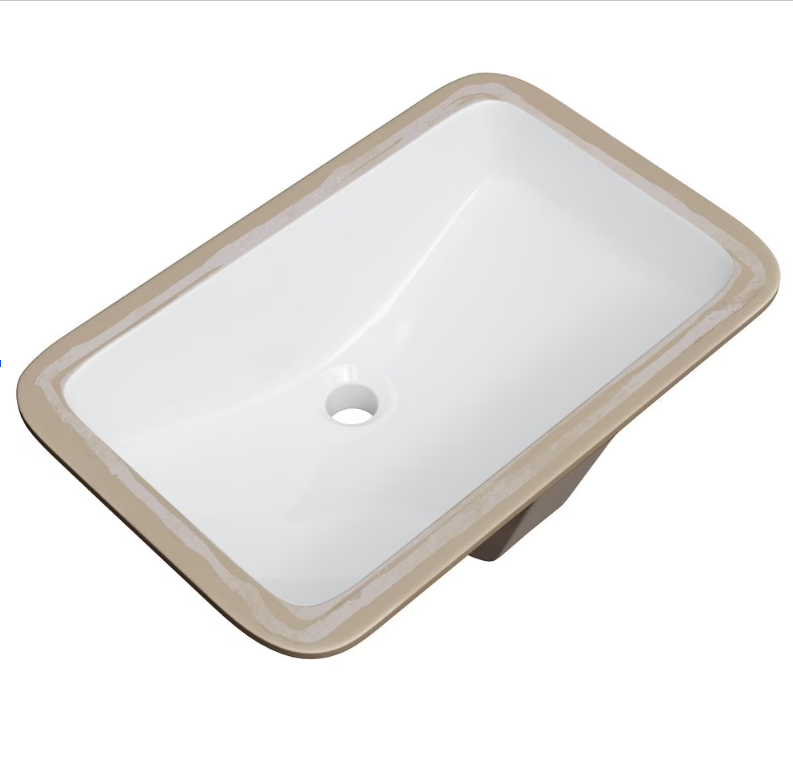 Rectangular Undermount Sink (White)