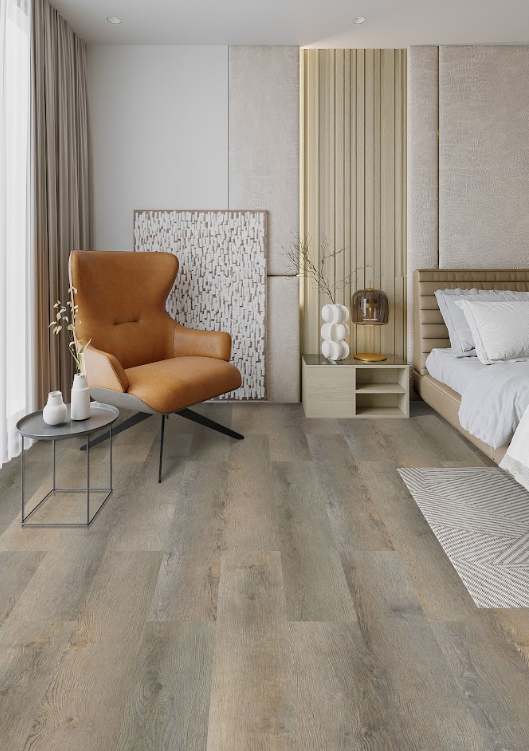 SPC Flooring Tile - Distressed Oak