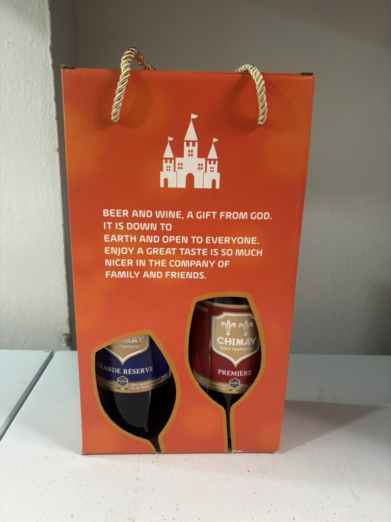 Hộp quà 2 chai Chimay 750ml (2 loại) - HQ