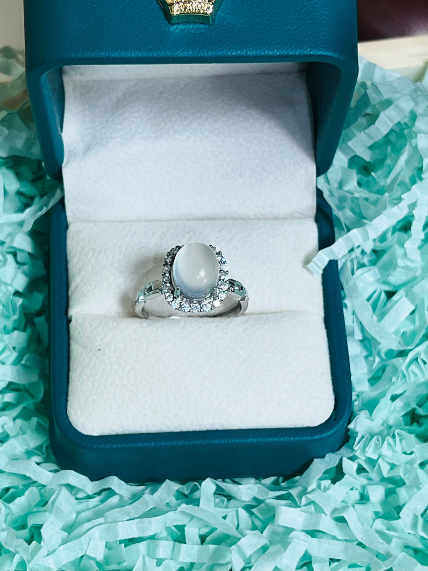 Nhẫn Oval Mã Não tự nhiên 9.4x8.1 mm