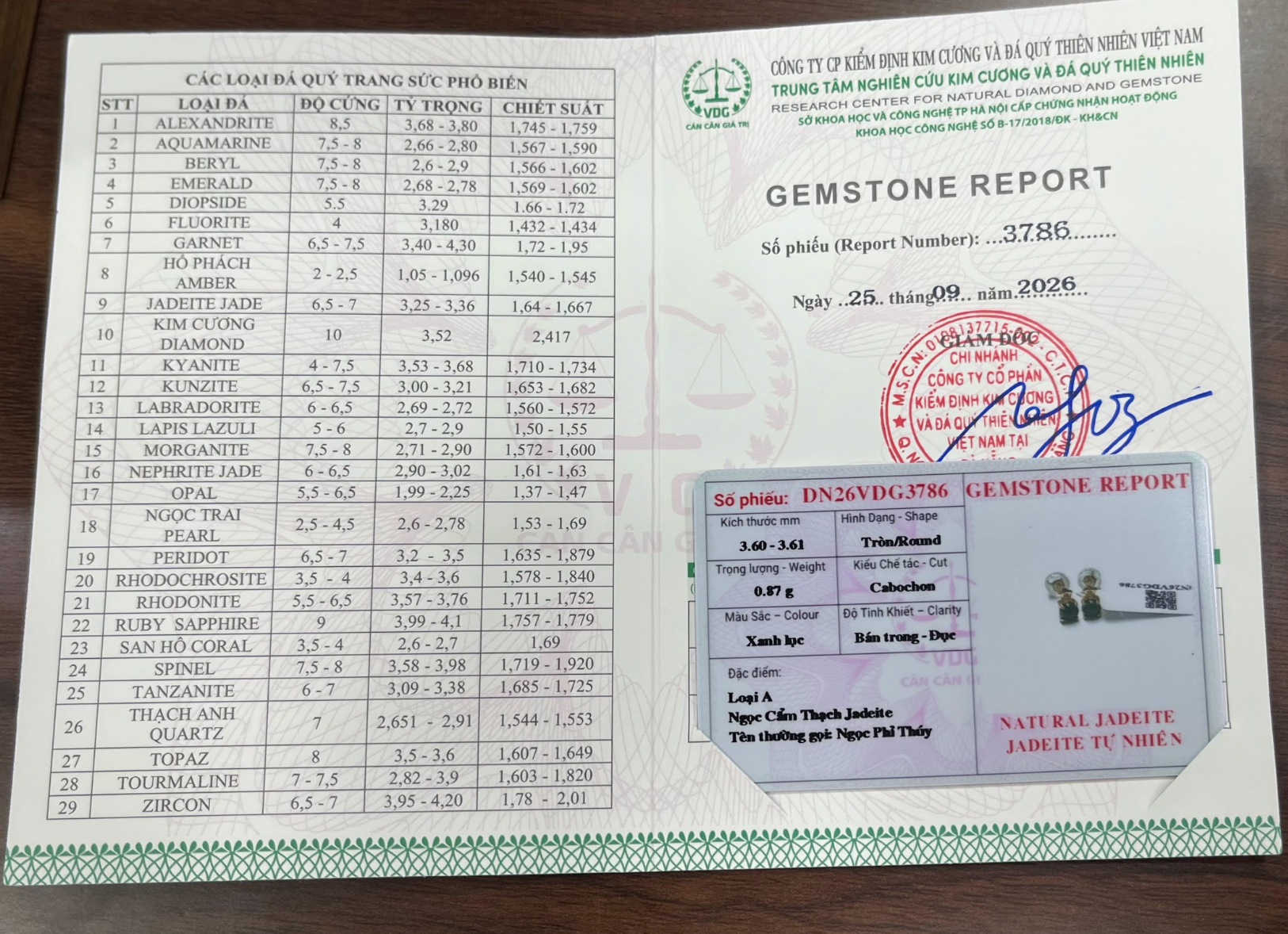 Bông tai Lục Lam Ngọc Phỉ Thuý Type A