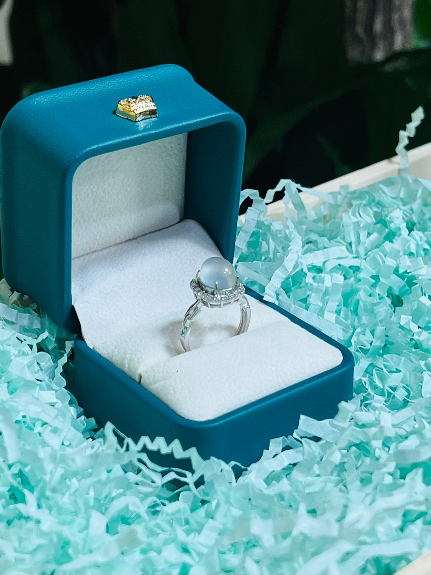 Nhẫn Oval Mã Não tự nhiên 9.4x8.1 mm