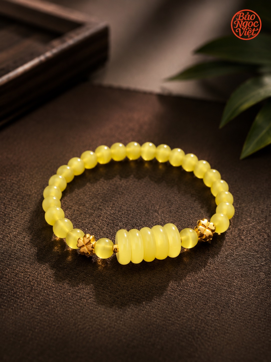 Vòng Tay Đá Mắt Mèo Ngũ Điếu mix Charm