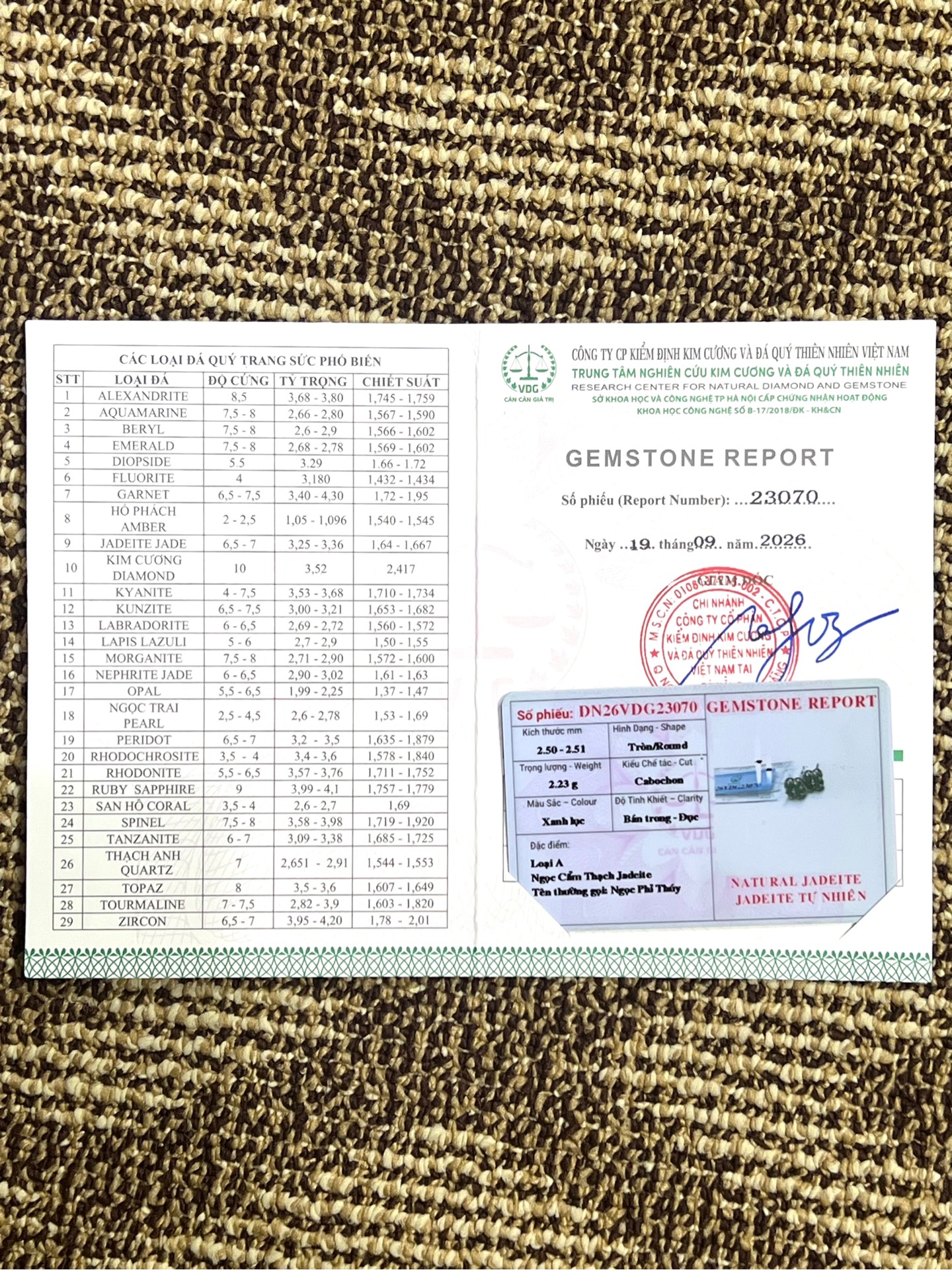 Bông tai 4 hạt Ngọc Phỉ Thuý Type A