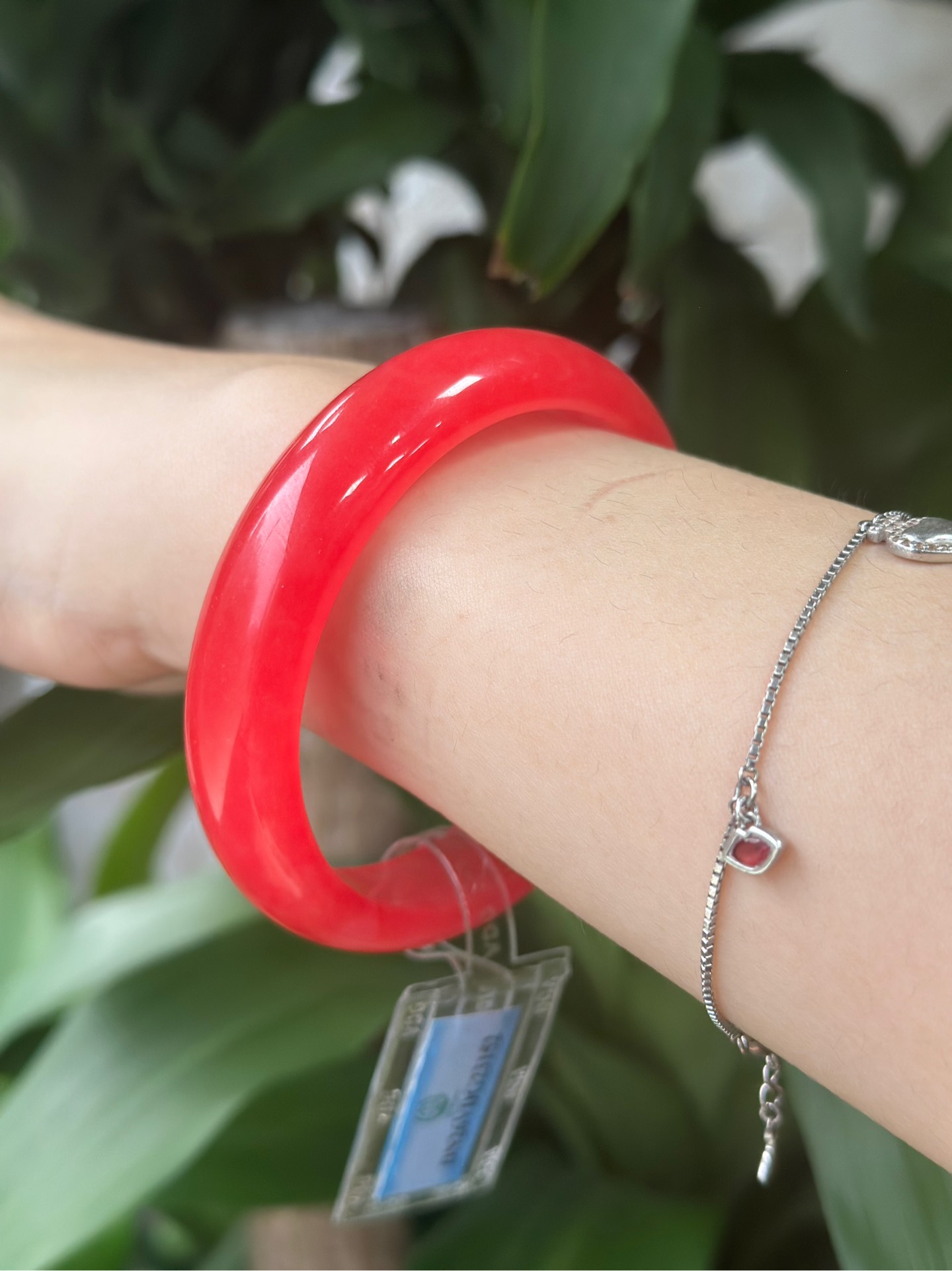 Vòng bản hẹ Thạch Anh tự nhiên Đỏ Phượng Hoàng ni 59 chột 14.3