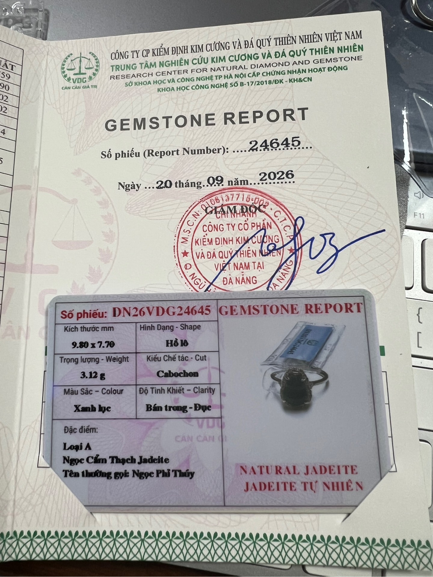 Nhẫn Hồ Lô Phỉ thuý Type A