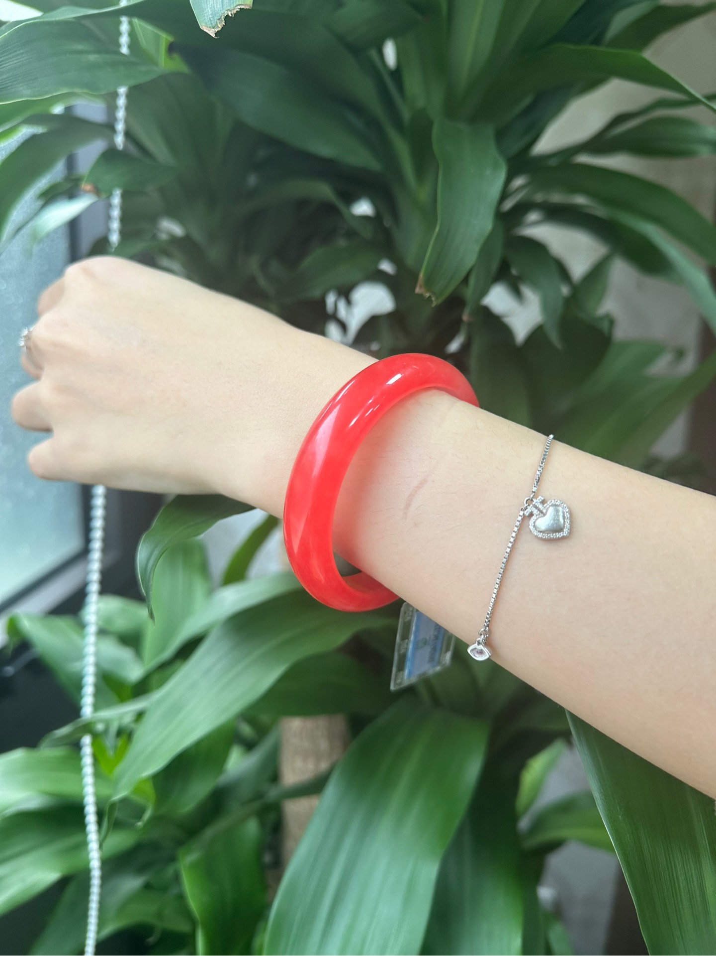 Vòng bản hẹ Thạch Anh tự nhiên Đỏ Phượng Hoàng ni 59 chột 14.3