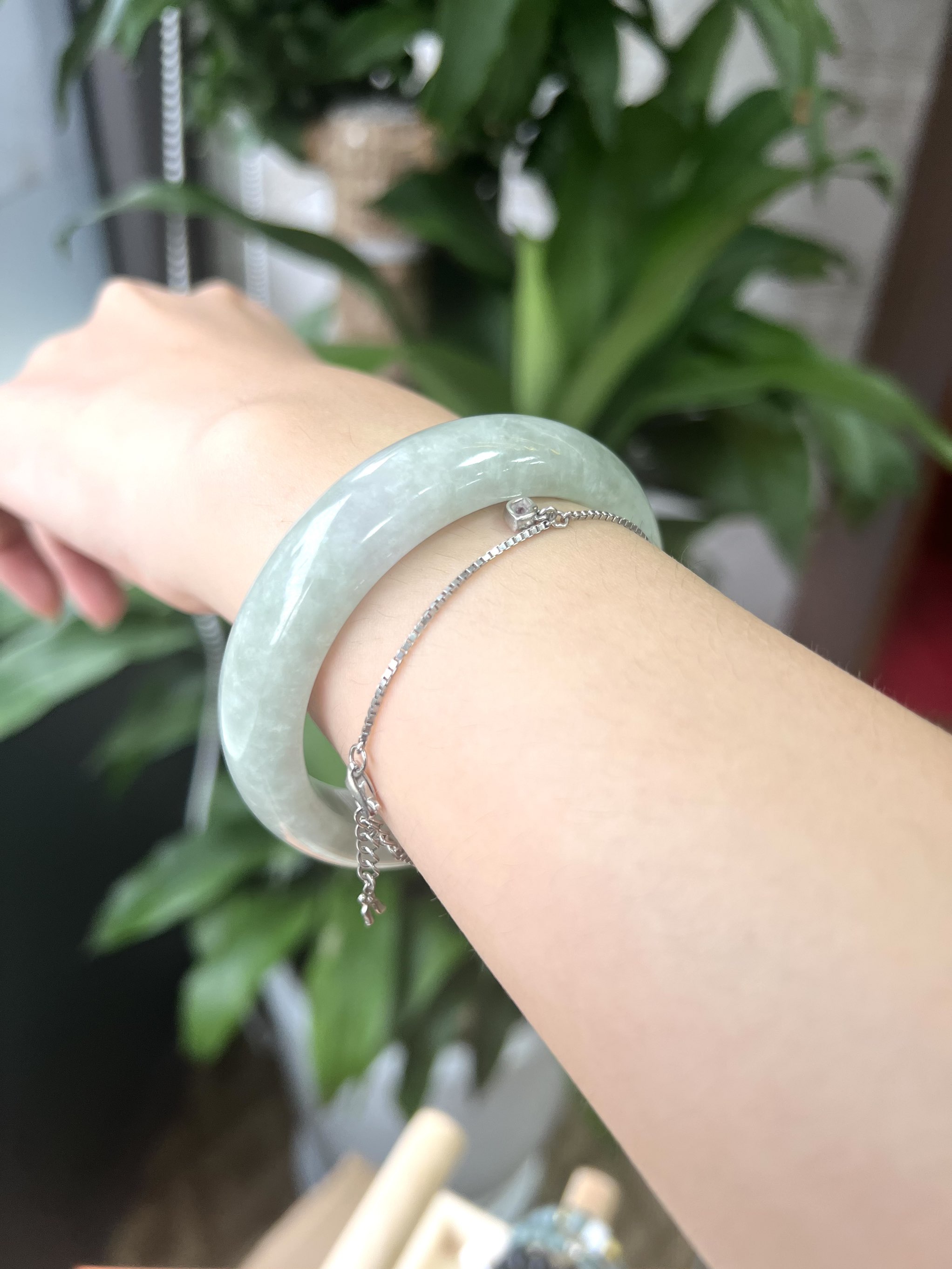 Vòng bản hẹ Nếp Xanh táo Ni 55.5 chột 14