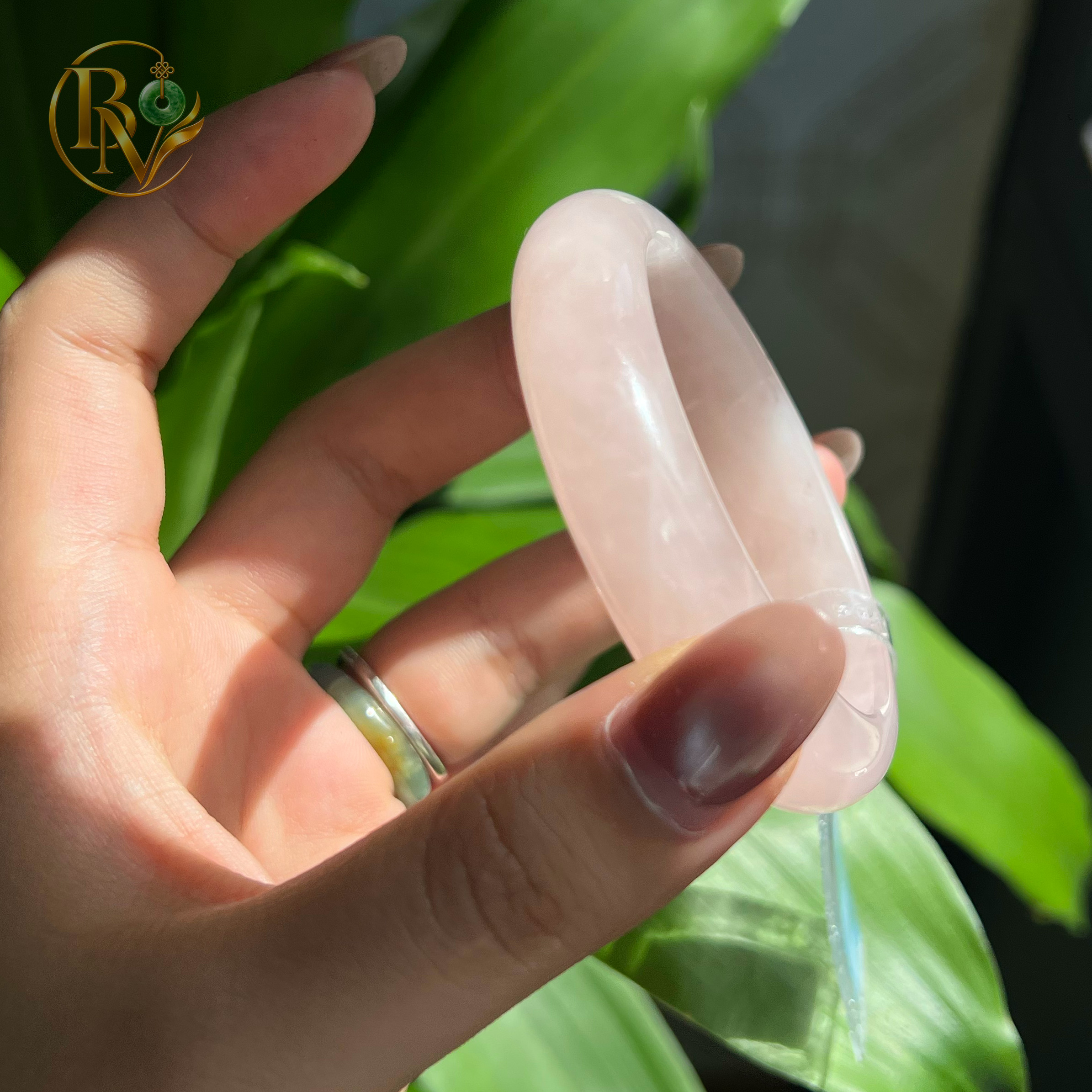 Vòng bản hẹ Thạch anh hồng ni 52 chột 13