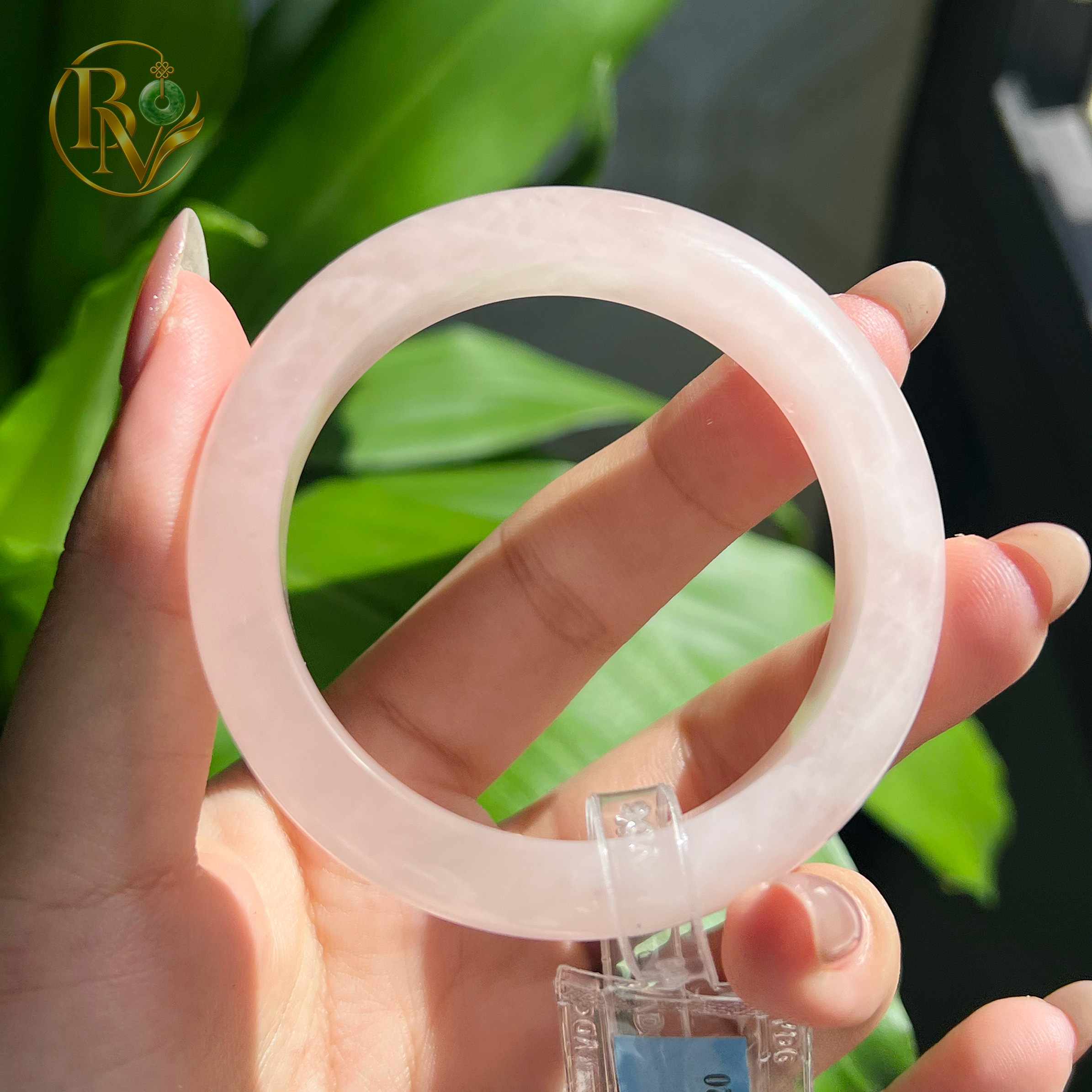 Vòng bản hẹ Thạch anh hồng ni 52 chột 13