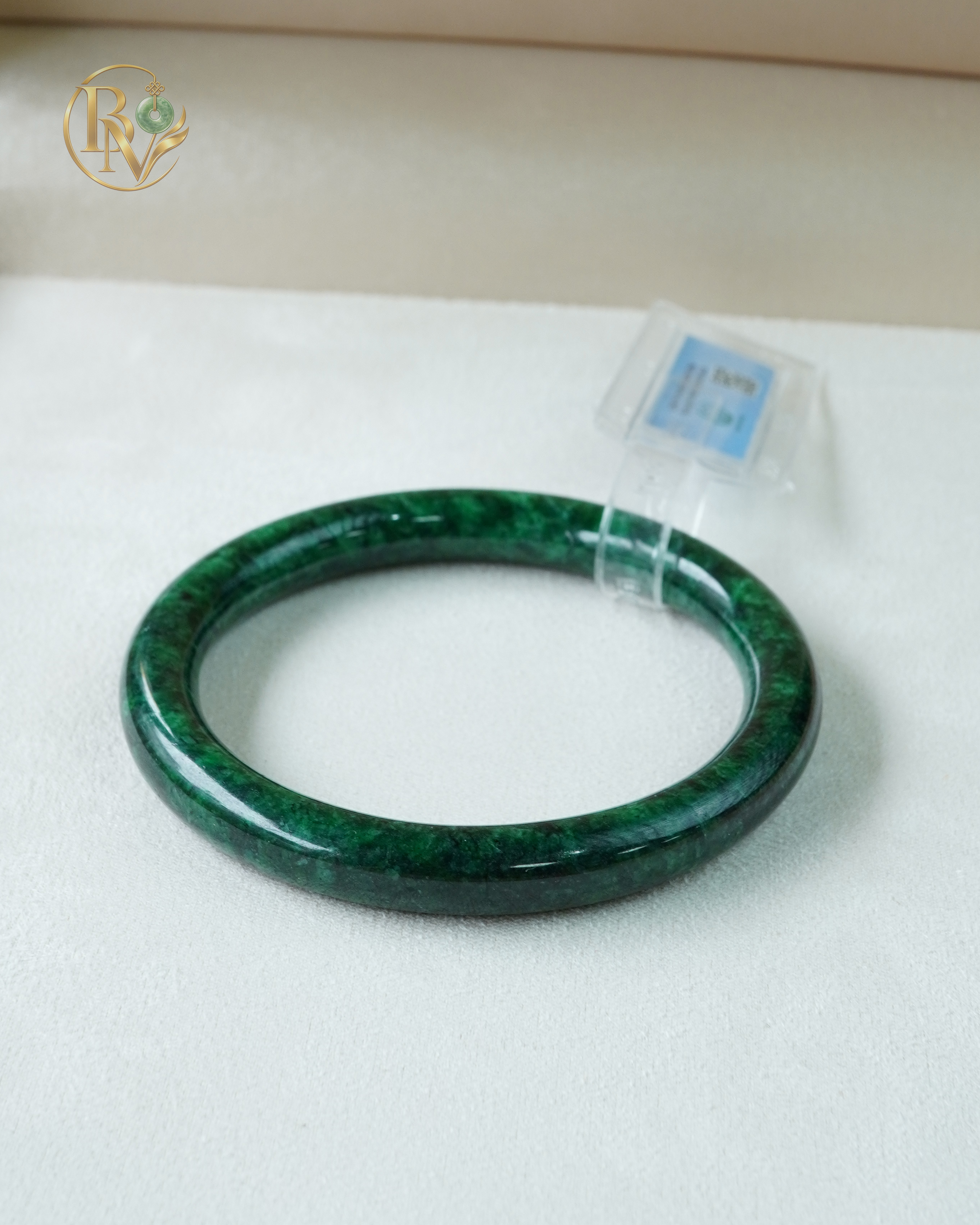 Vòng bản hẹ Ngọc Cẩm Thạch Thiên Sơn Thuỷ ni 53.2 chột 8.8