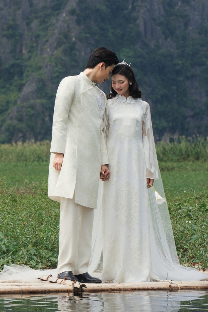 Áo dài cưới Nguyệt Phương