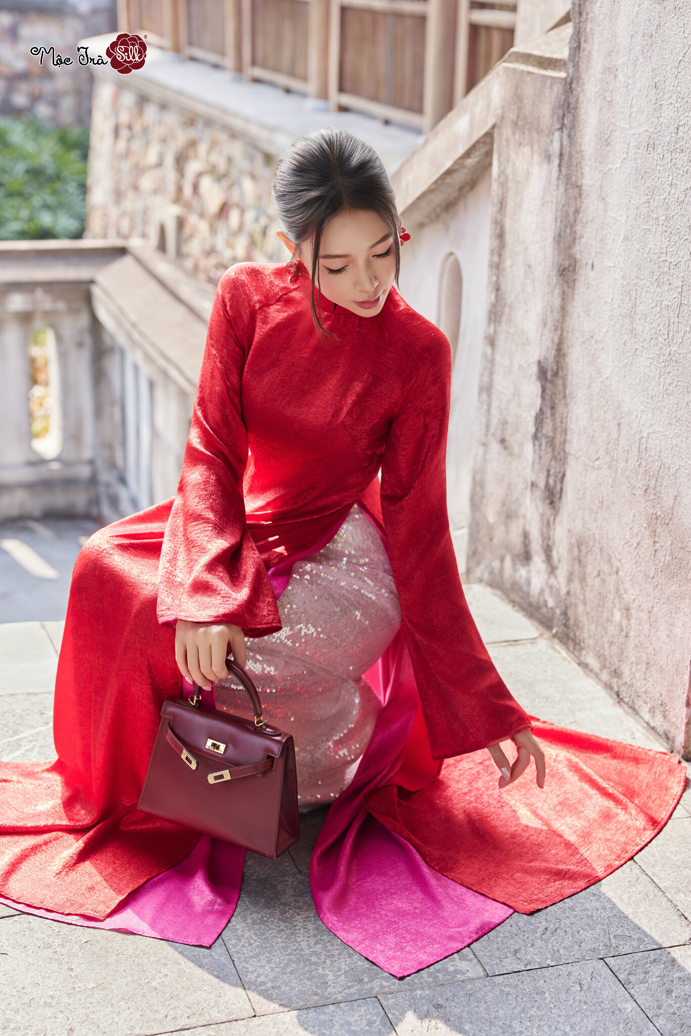 Áo dài Thục Khuê 2 lớp