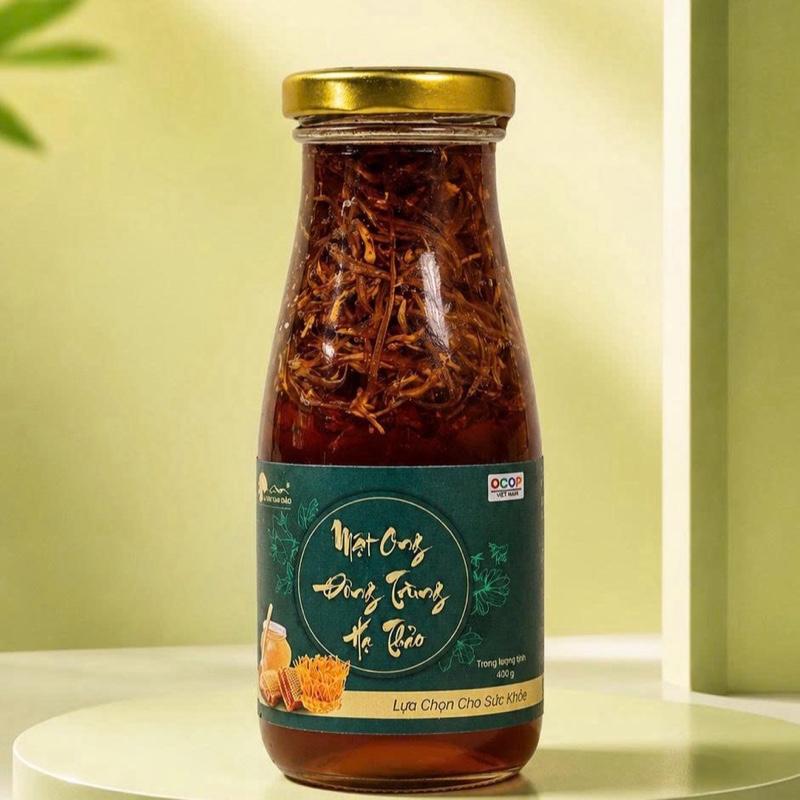 Mật Ong Đông Trùng Hạ Thảo Hũ 400g - Sản Phẩm Tự Nhiên Cho Sức Khỏe