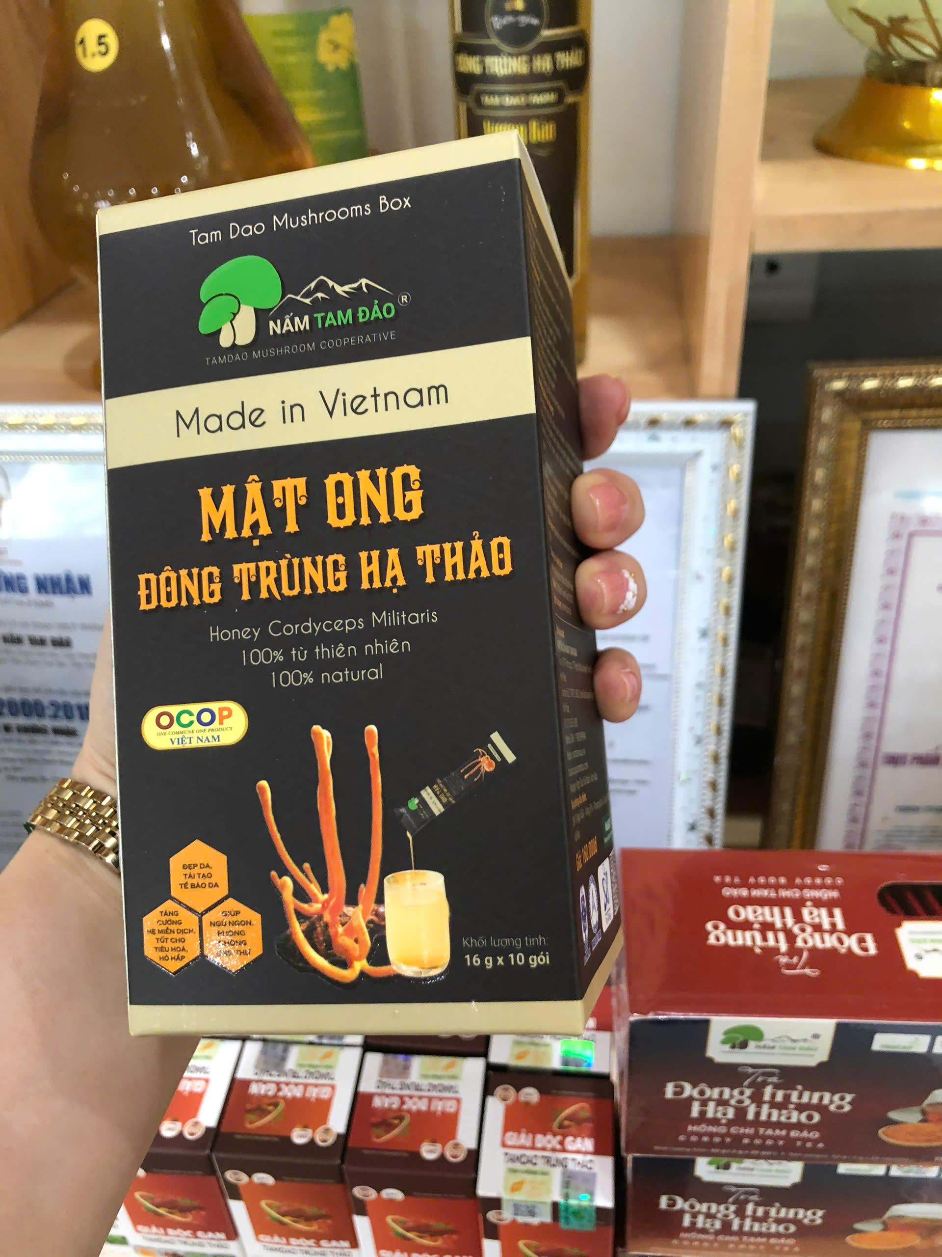 Mật Ong Đông Trùng Hạ Thảo Hộp 10 Gói - Phú Thọ