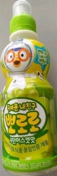 Pororo nước uống bổ sung vitamin và khoáng poporo vị nho xanh